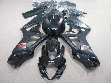 Black 2007-2008 GSXR 1000 Motorcycle Fairing Kits & Plastic