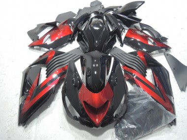 Black Red 2006-2011 ZX14R ZZR1400 Motorcycle Fairings