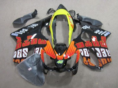 Black Red 46 2004-2007 CBR600 F4i Motorcycle Fairings