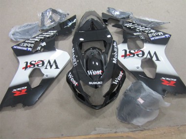 Black West 2004-2005 GSXR 600 Motorcycle Fairings