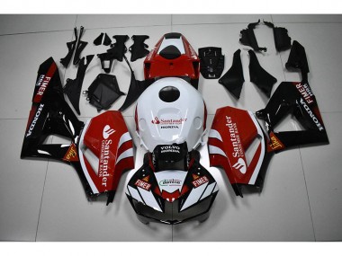 Black White Red Santander 2012-2016 CBR1000RR Motorcycle Fairings