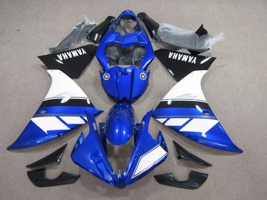 Blue Black White 2012-2014 YZF R1 Motorcycle Fairings