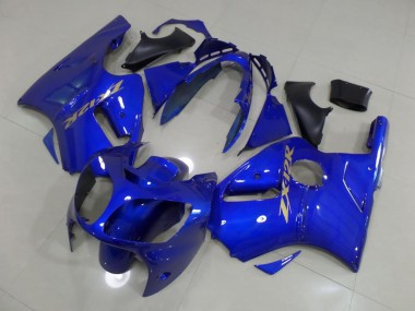 Blue with Gold Sticker 2000-2001 ZX12R Motorcycle Fairings