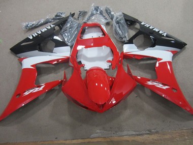 Red White Decal 2003-2005 YZF R6 Motorcycle Fairings